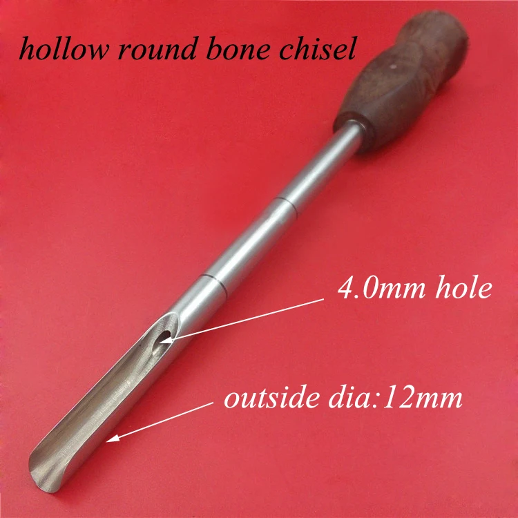 Orthopedics instrument stainless steel bone chisel for tibia wood&silicagel handle kirschner wire chisel for orthopedist use