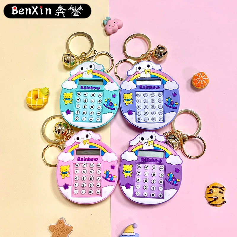 Miniso Taschenrechner Schlüsselanhänger Taschenanhänger, multifunktionaler Schlüsselanhänger