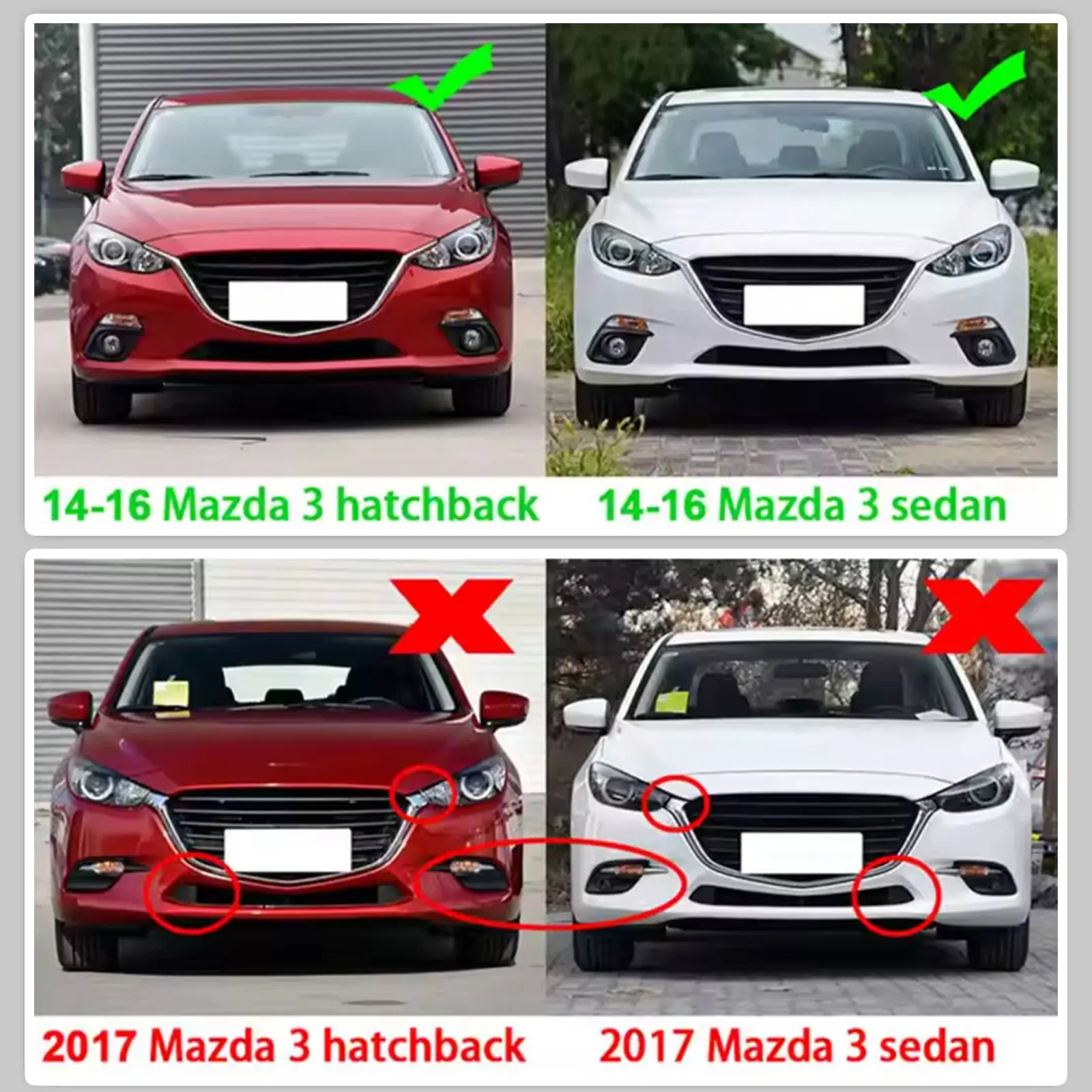 Car Front Grille Racing Grill For Mazda 3 Axela 2014 2015 2016 Honeycomb Style Black Upper Bumper Intake Hood Radiator Mesh Grid