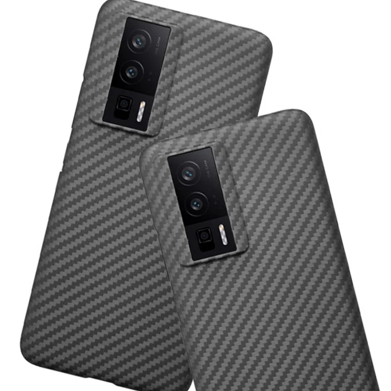 Case for Xiaomi POCO F5 Pro & Redmi K60 Ultrathin Real Carbon Fiber Aramid Cell Mobile Phone Protective Cover Protection Shell