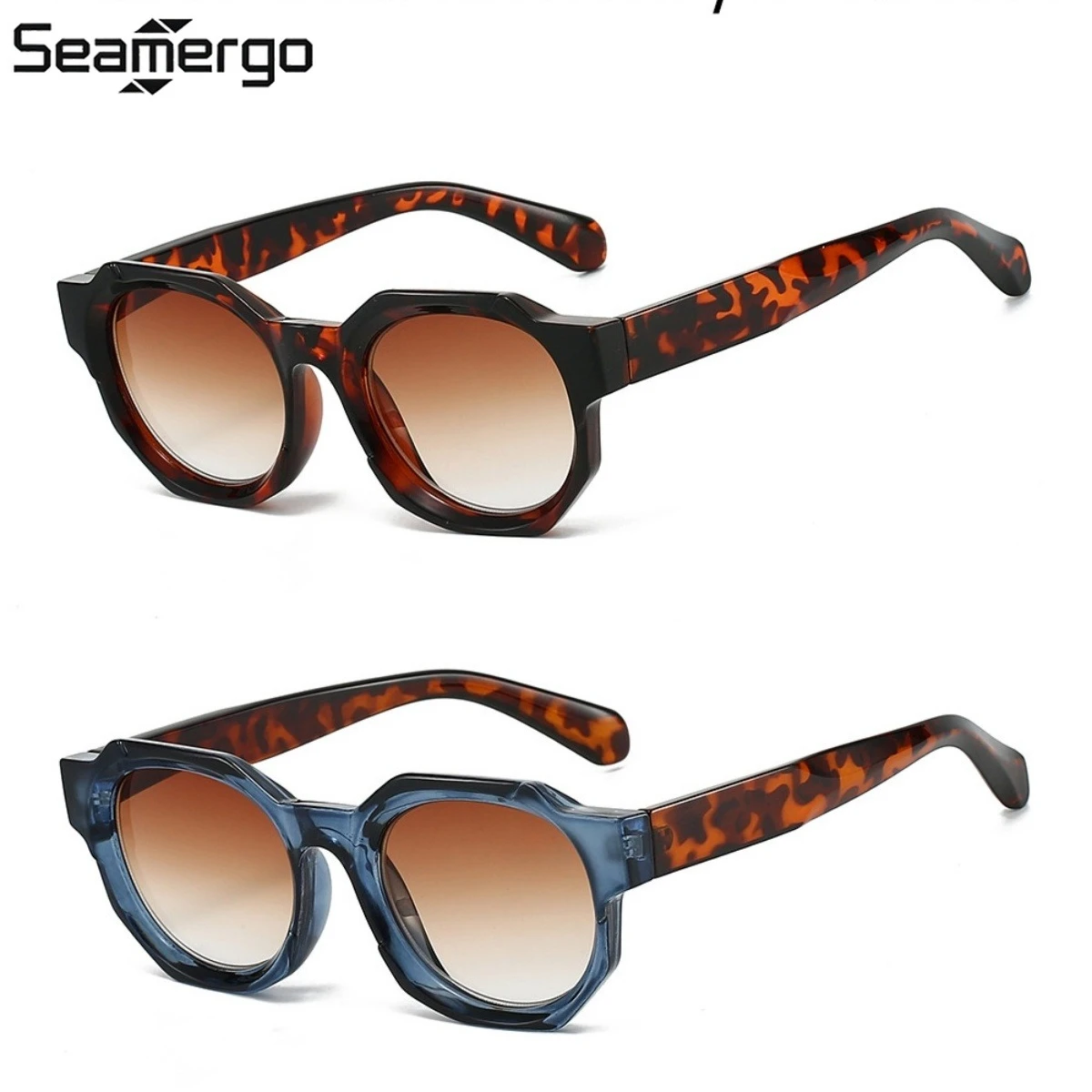 

SEAMERGO Men and Women New Fashion Retro Sunglasses Fashion High-definition Lenses Classic Large Frame UV Protection Glasses
