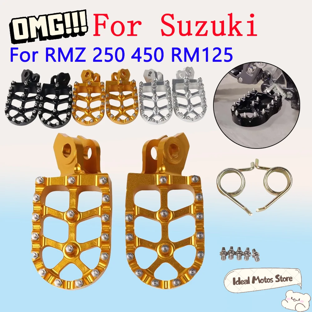 

For Suzuki RMZ450 RMZ 450 2008 - 2018 RMX450Z RMX 450Z 450 2010 - 2017 Motorcycle Footrest Footpeg Accessories Durable Non-Slip