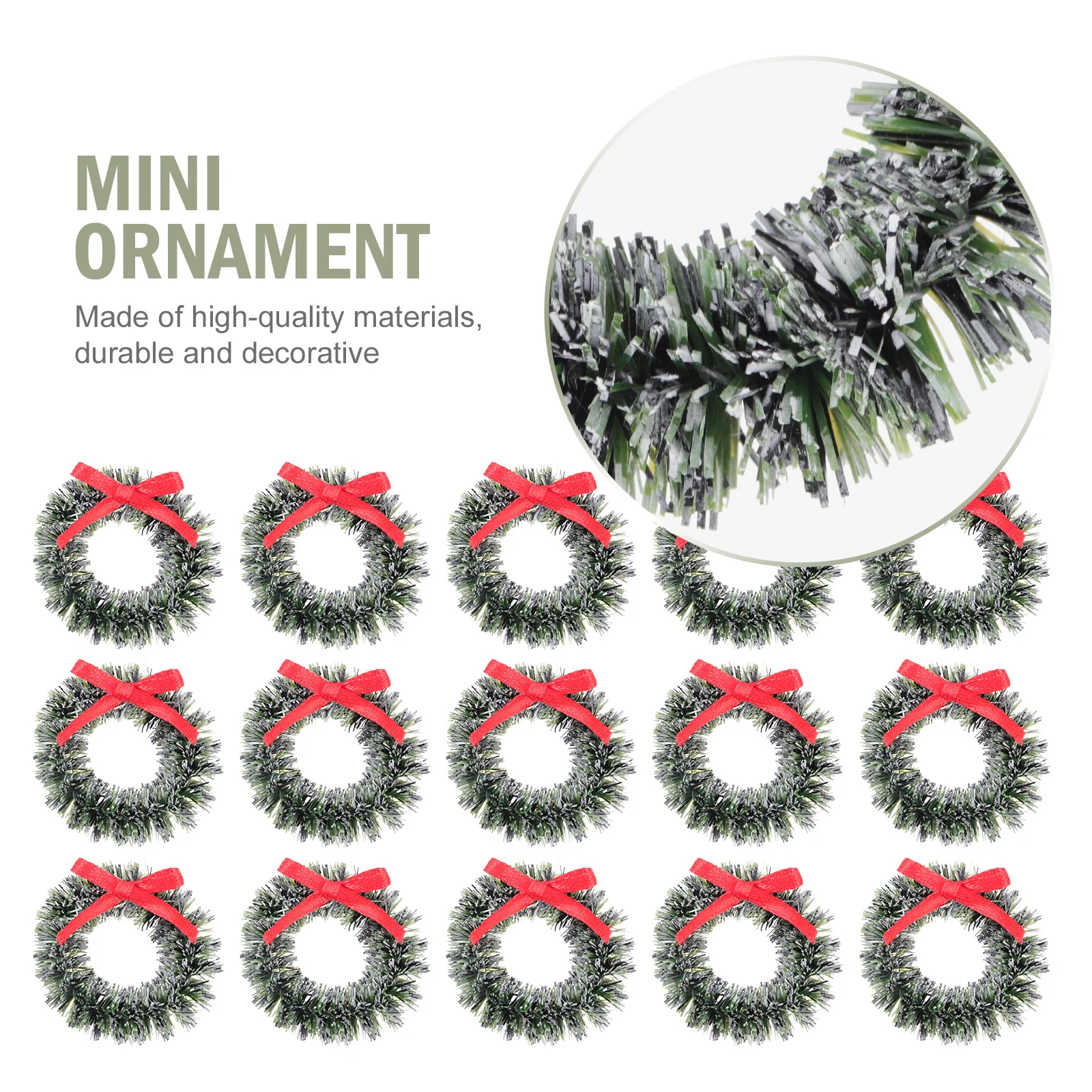 

20 pcs Christmas Garlands Mini Hanging Wreaths For House Simulation Landscape Party Home Holiday Decor Assorted Colors