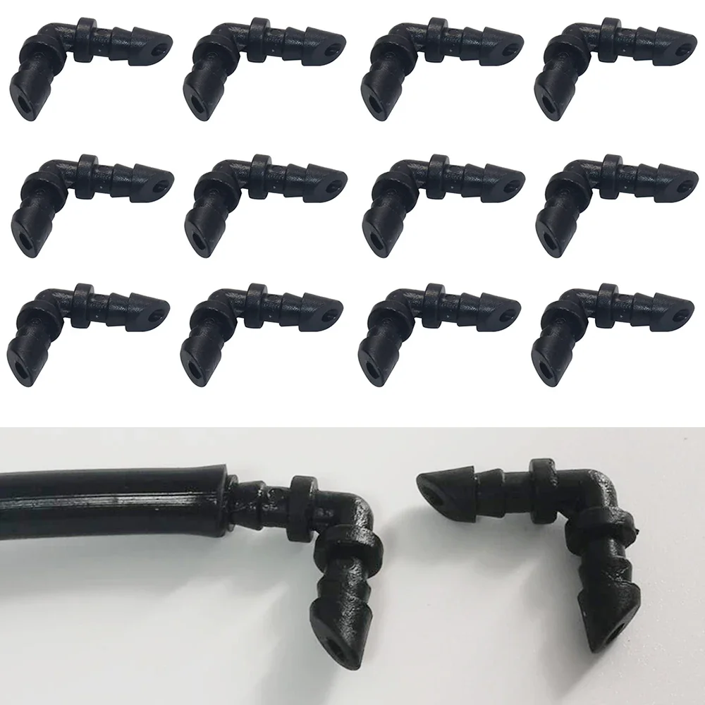 200 Pcs Bevel Hose elbow water hose connectors 1/4'' Bending joints garden pipe connectors drip irrigation Connect 7mm Hose