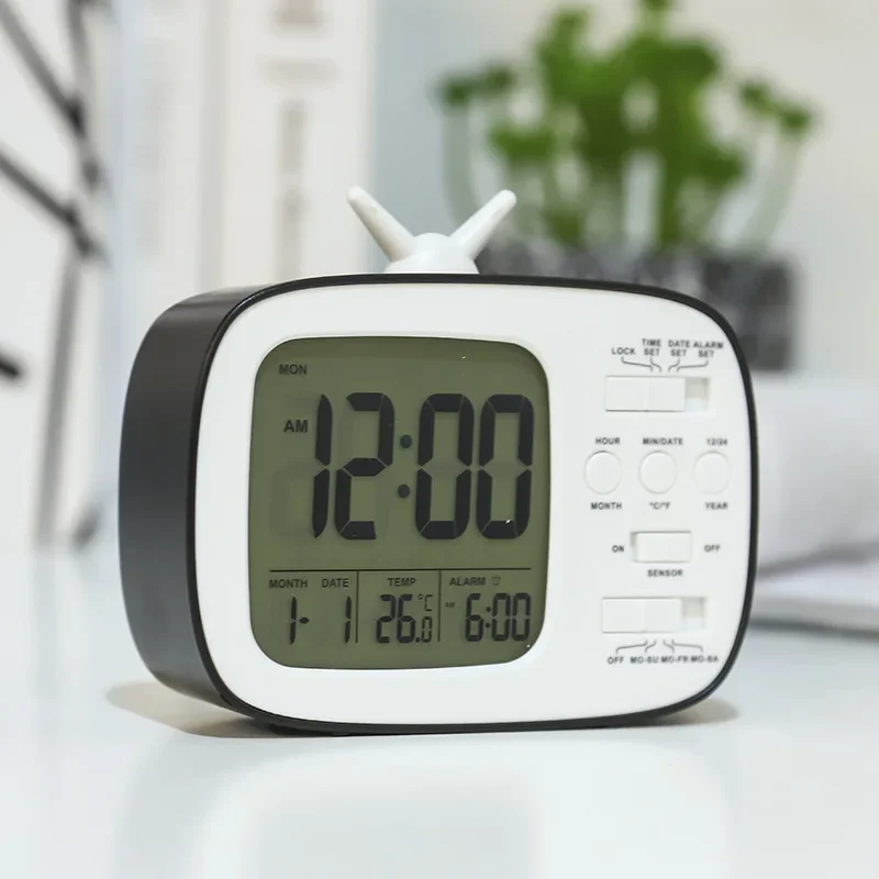 DurableChildren's LCD Electronic Clock Student Bedside Alarm Clock Sensitive Smart Clock G180