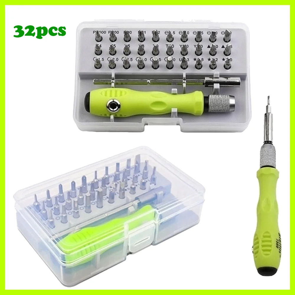 Hand Tool Combination 32 In 1 Screwdriver Set Kit Multifunction Mini Magnetic Phone Mobile iPad Camera Maintenance Tool Repair