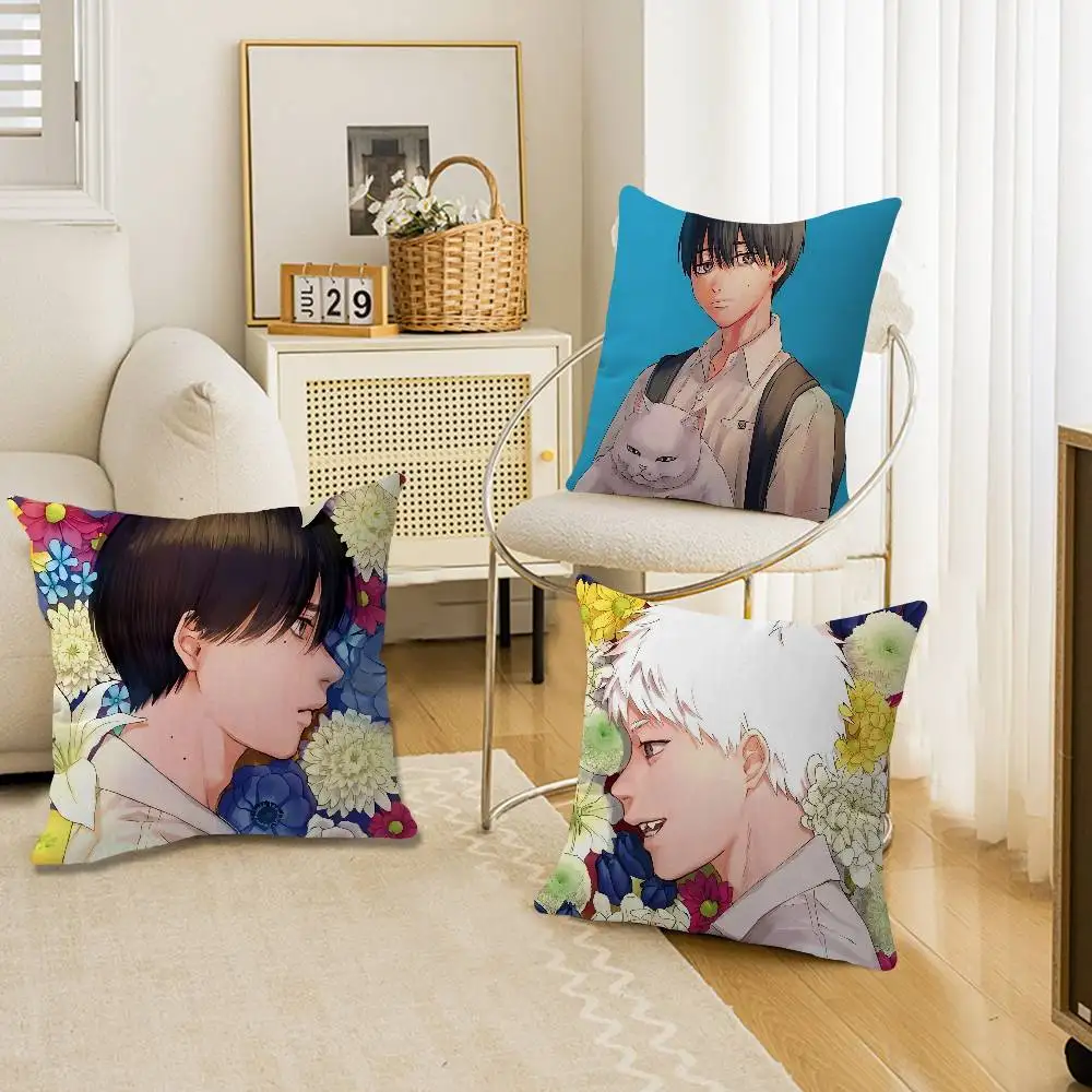 Anime The Summer Hikaru Died Maple Design Cushion Cover Happy Autumn Harvest decor Holiday Decorati Pillow Cover