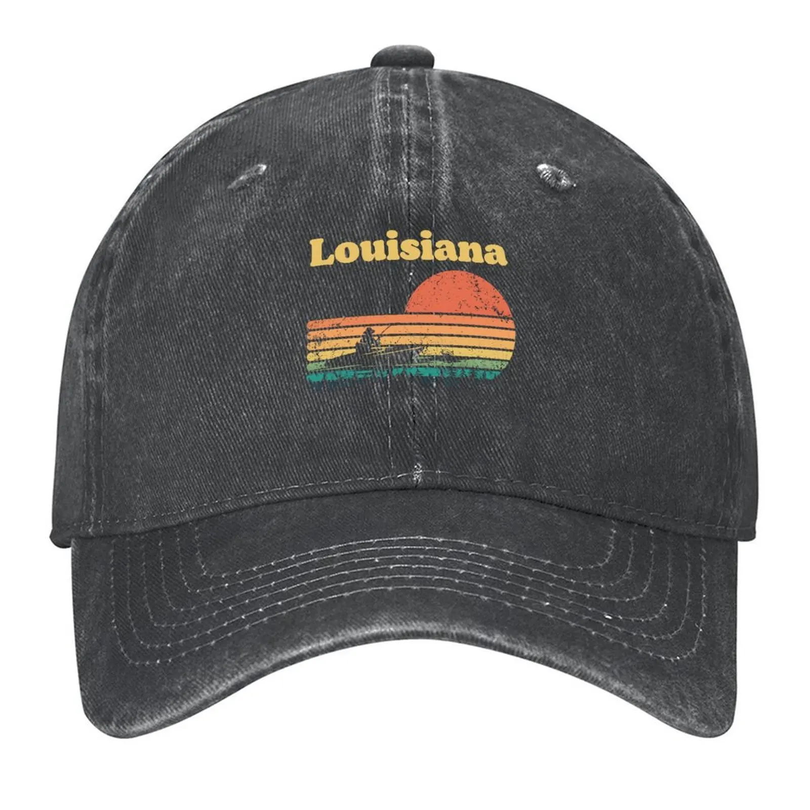 

Louisiana fishing T-shirt. Baseball Cap Sunscreen Funny hats Hat men Rave Men's Hats Women's