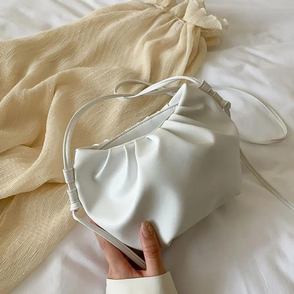 

Портативная дорожная сумка из искусственной кожи, сумка-облако для улицы, сумка в корейском стиле, сумка Very Peri, сумка через плечо для телефона, женская сумка на плечо