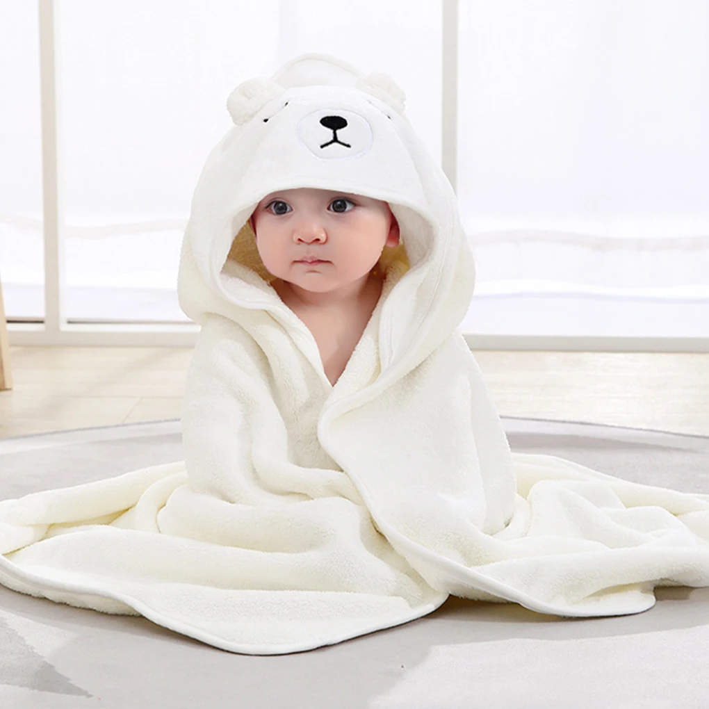 Serviette de bain à capuche douce pour nouveau-né, peignoir mignon pour tout-petits, emmaillotage chaud pour garçons et filles, serviettes de bain