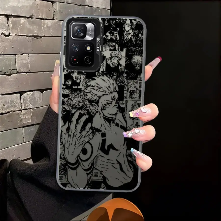 Jujutsu Kaisen Satoru Gojo عودة غطاء الهاتف الحال بالنسبة Xiaomi Poco X3 Pro X3 NFC X5 C51 C50 F4 F3 GT #5