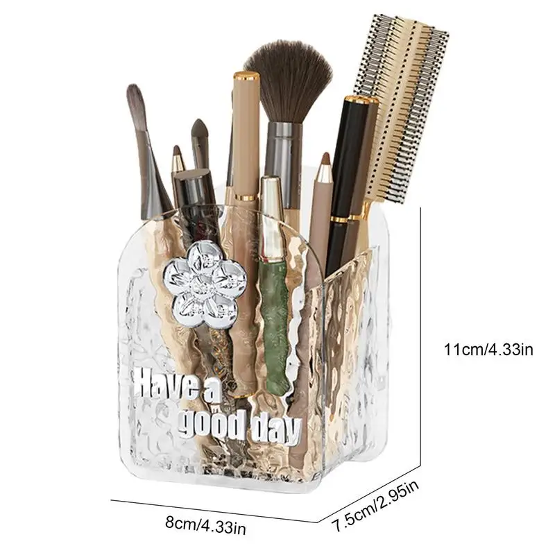 Makeup Brush Storage Box Desktop Cosmetic Container Pen Multifunctional Cosmetic Storage Box and Storage Pen Holder