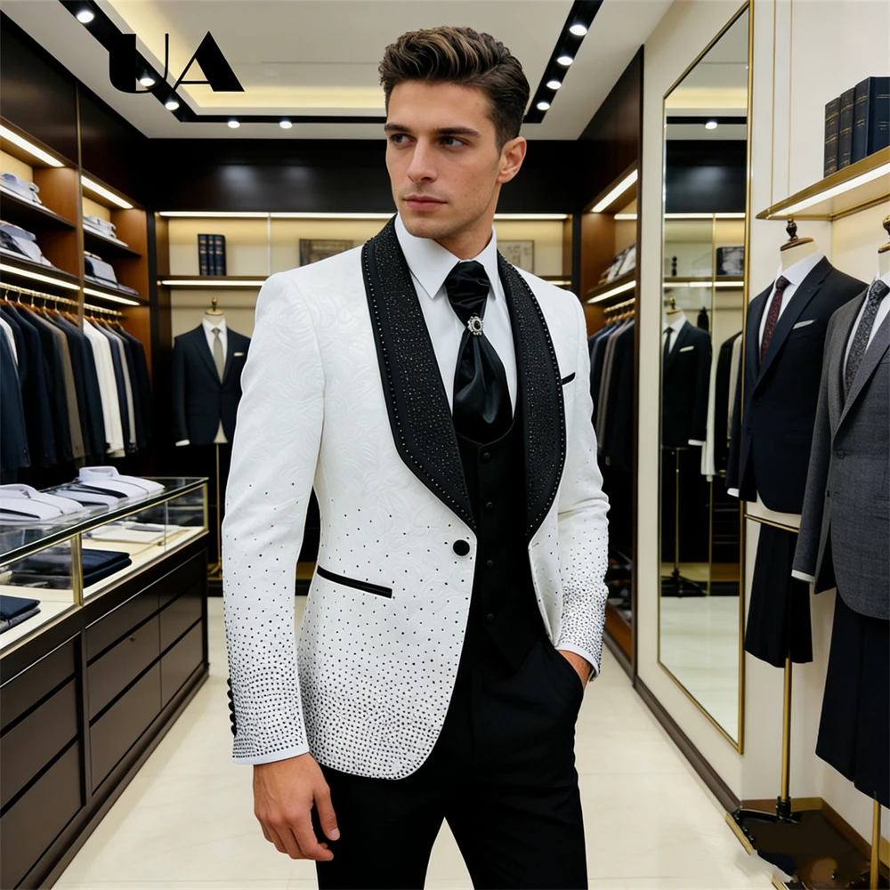 メンズ3ピースフォーマルスーツ(ジャケット、パンツ、ベスト) - Men'S Grooming Pictures のレビューと価格
