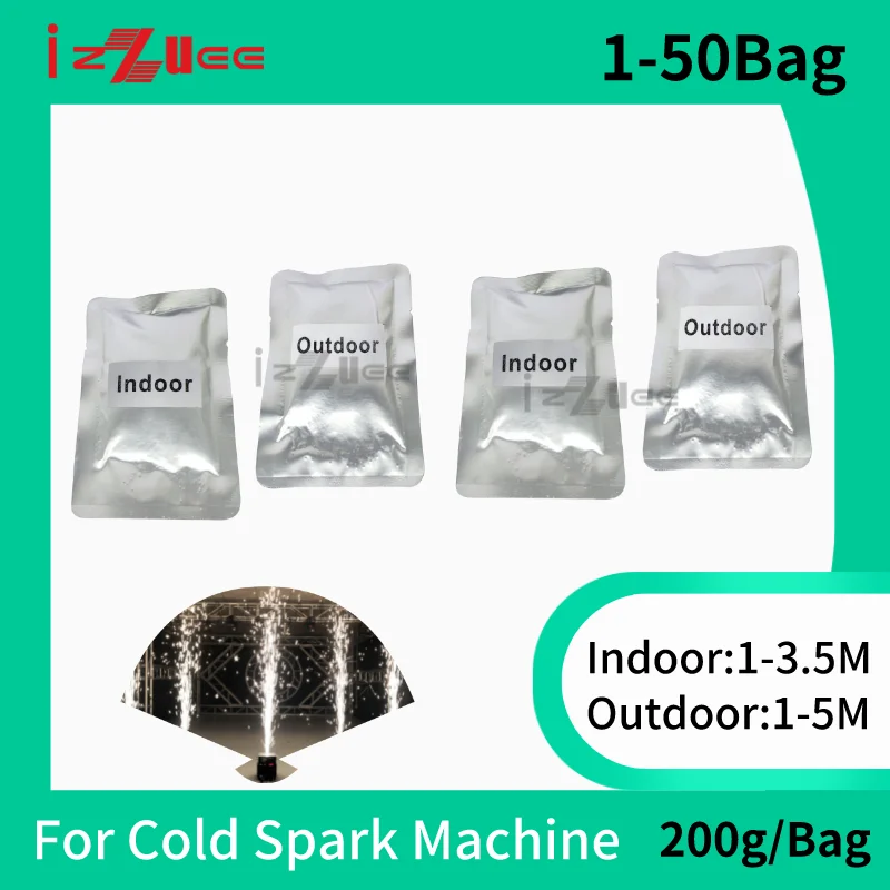 Ti Powder 1-50 Bags for Cold Spark 200g Wedding Party Machine Dust MSDS Certification For Stage Light Party DJ