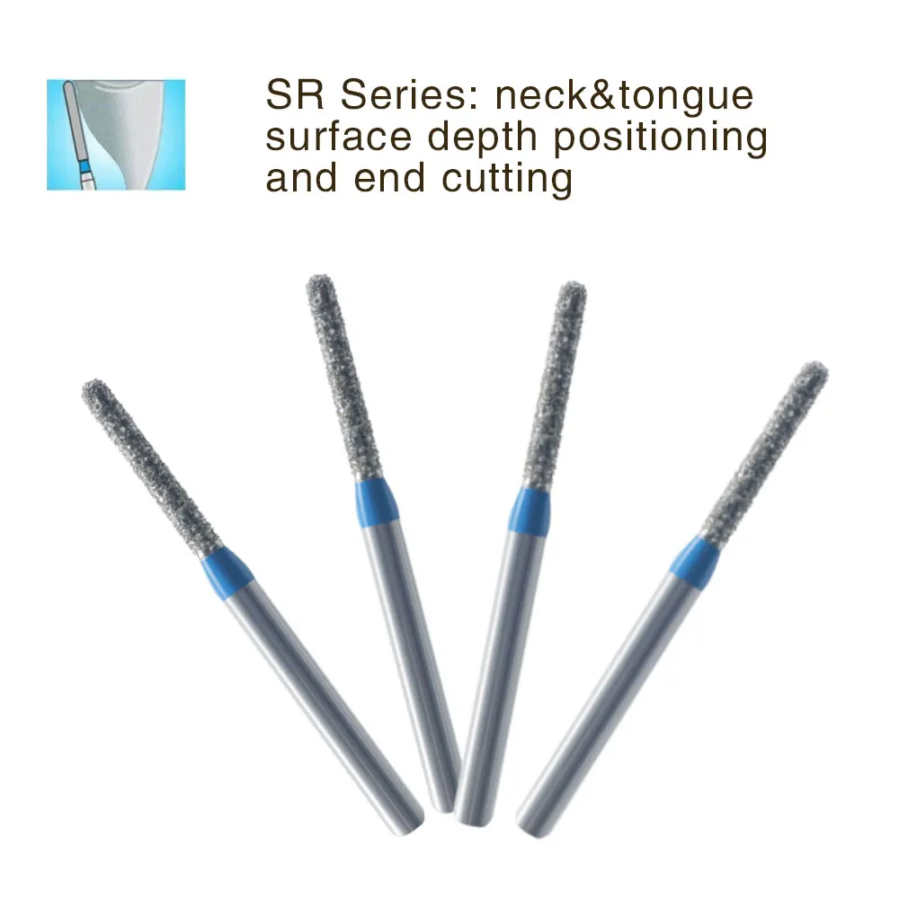 XND 5pcs Burs for Dental High Speed Handpiece Diamond Bur All Series Teeth Cutting and Polishing Bur Optional