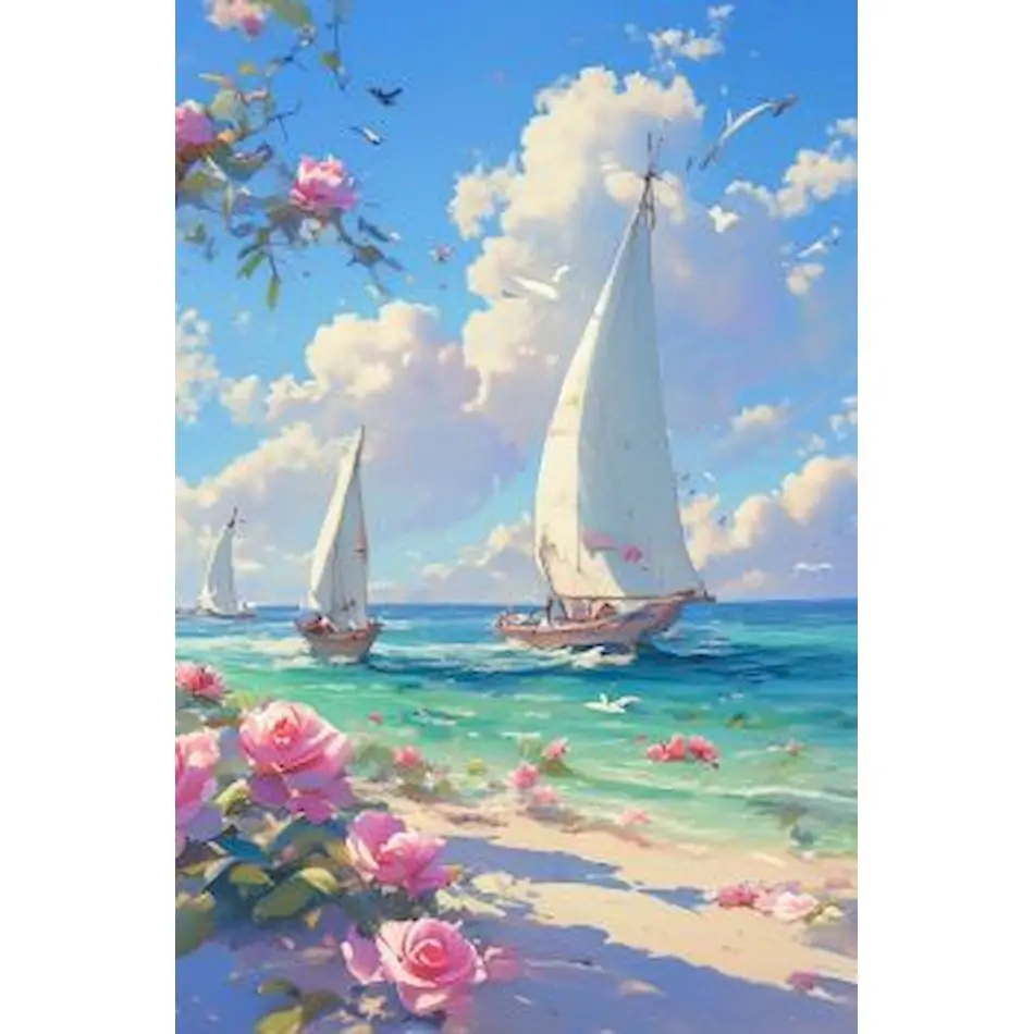 CHENISTORY Sea View Diamond Painting Kits Home Decor Gift Diy Crafts Scenery Paint With Diamonds For Adults Artwork