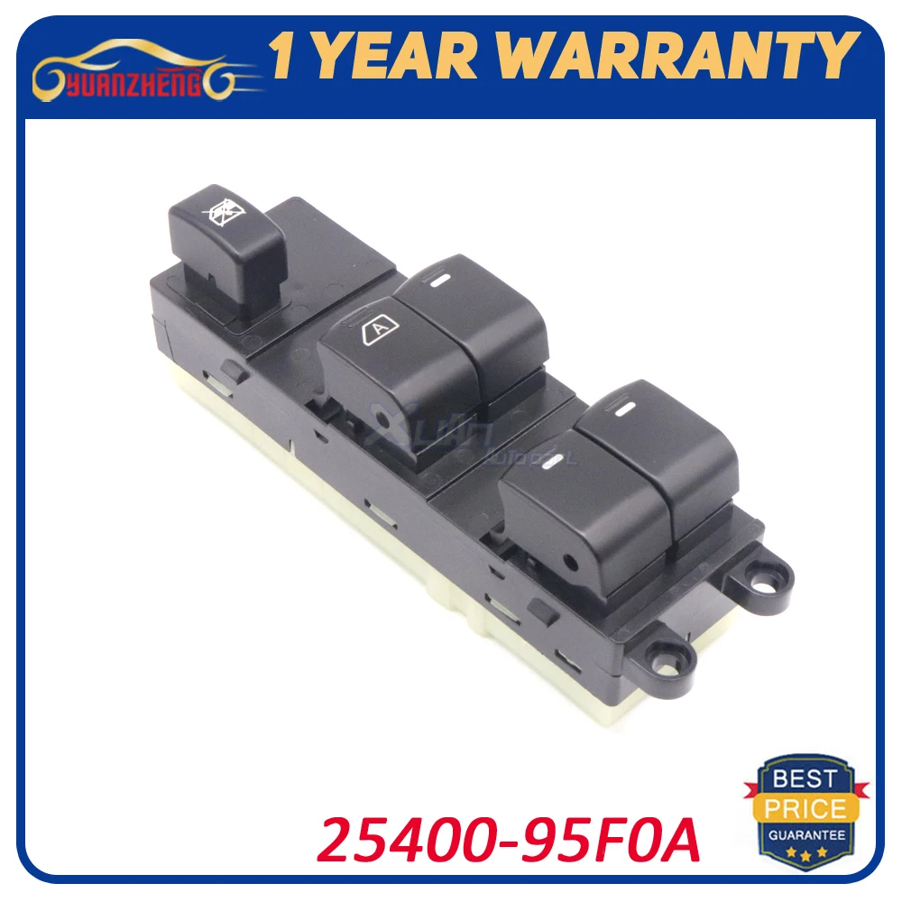 

New 25400-95F0A Front Left 2540095F0A For Nissan Sunny Almera Master Power Window Switch