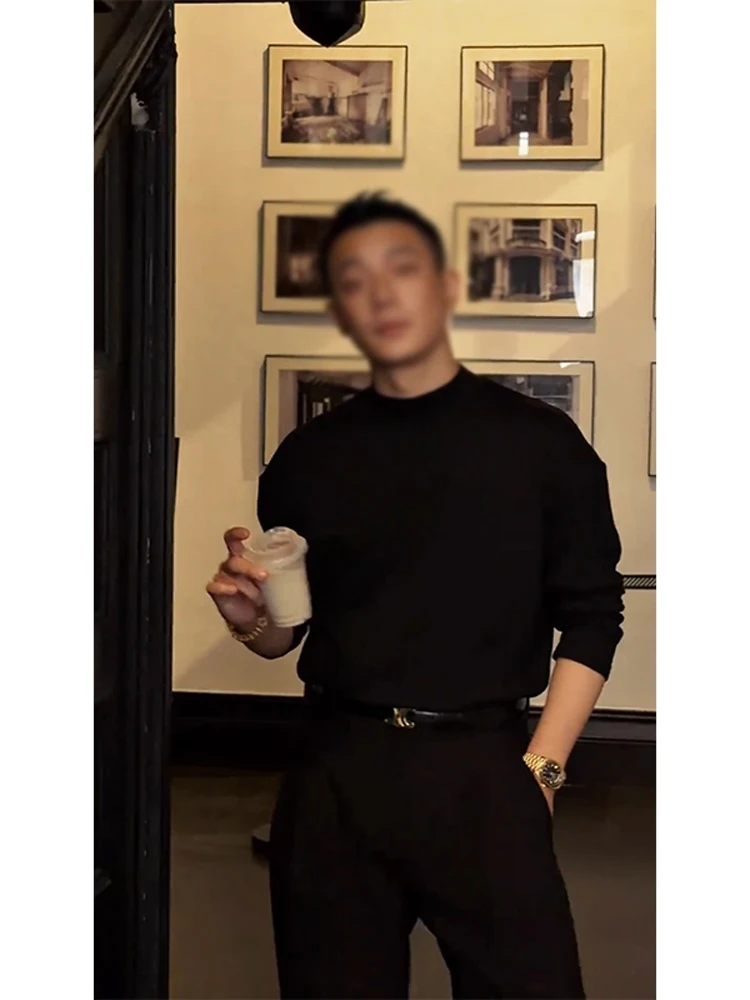 

Thiened Fce Long Sve футболка мужская зимняя базовый слой irt f теплый уютный свитшот из хлопка и полиэстера с высоким воротником