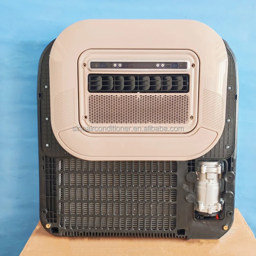 بطارية 12 فولت مكيف نظام التيار المتردد على السطح لوقوف السيارات تيار مستمر 24 فولت 12 فولت تكييف الهواء الكهربائي للشاحنة #4