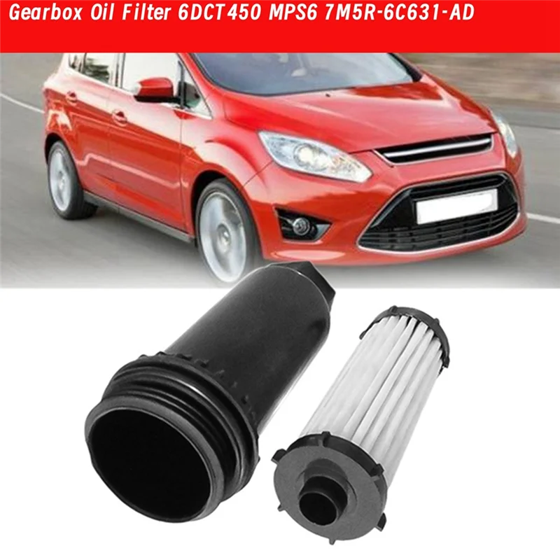 2Pcs Car Gearbox Oil Filter 6DCT450 MPS6 For Dodge Ford Kuga S-MAX Volvo Automatic Transmission Filter 7M5R-6C631-AD