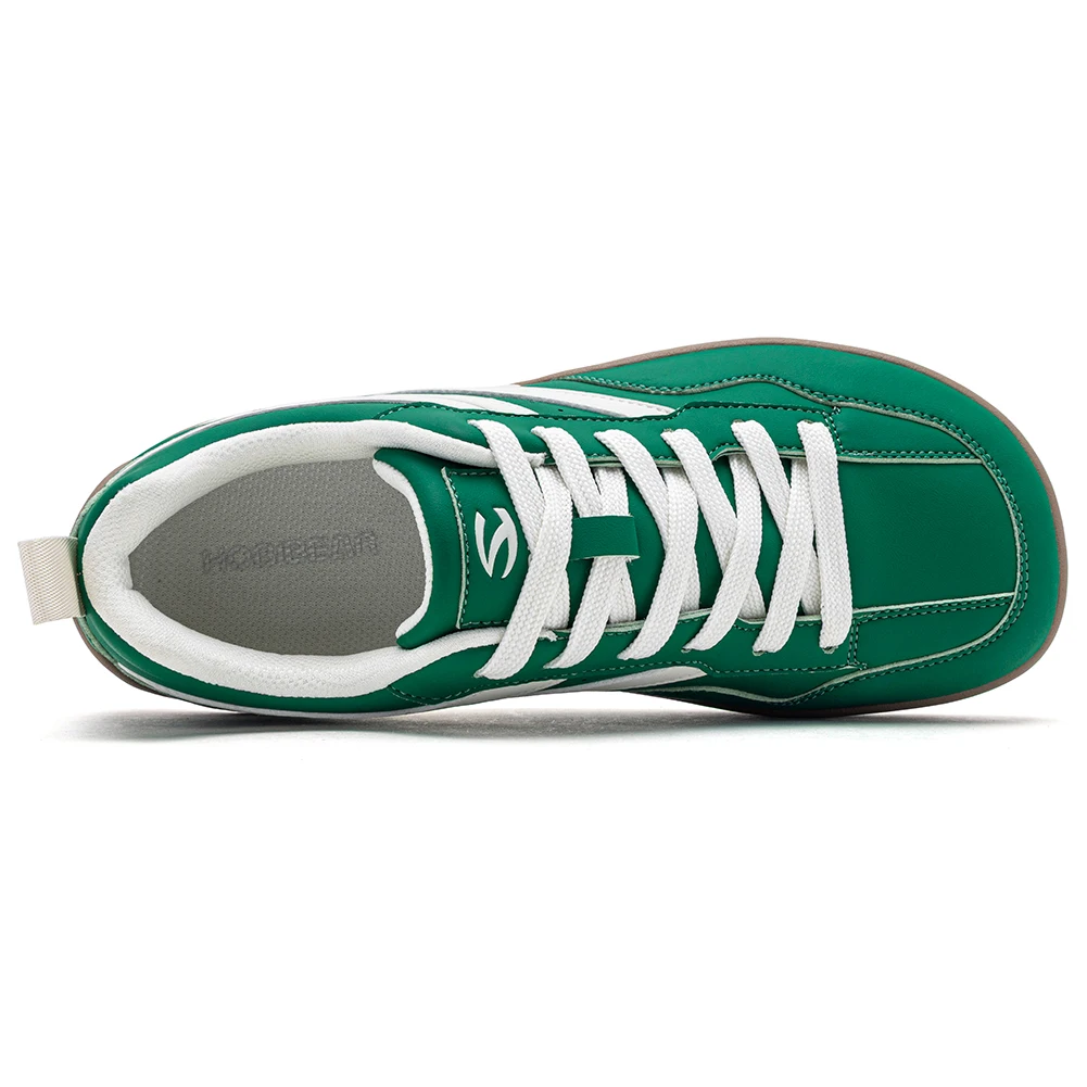 HOBIBEAR Sneakers mit breiter Zehenbox, Unisex, Kunstleder, Walkingschuhe, Retro, bequem, leicht, rutschfest, Schnürschuhe – Detail 13