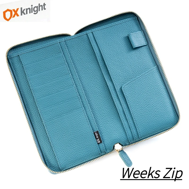 ox-knight-weeks-zip-cover-grain-cowhide-journals-notebooks-pebbled-genuine-leather-for-planner-vintage-notepad-diary-stationery