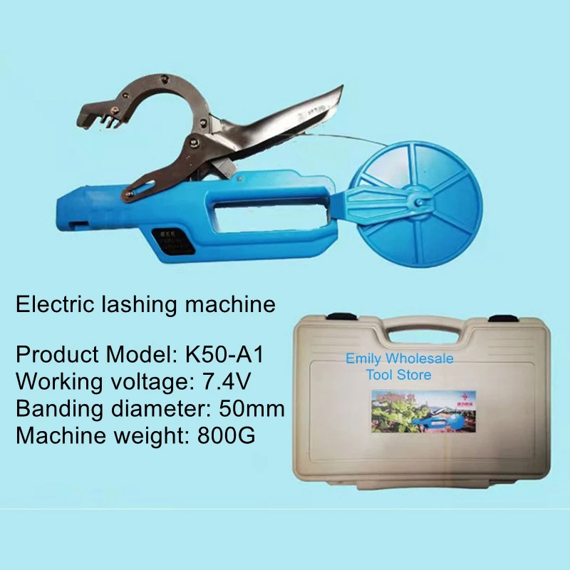 One-handed tying machine wireless electric lashing machine rechargeable fast bundling vegetables grapevine crops