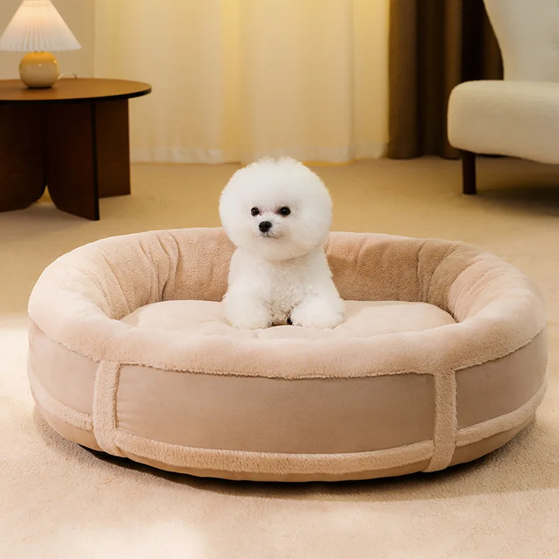 Dog Bed Sofa Basket Dog Beds Fun Washable Removable Dog House Suede Outdoor Large Pet Cat Dog Bed Warm Mat Sofa