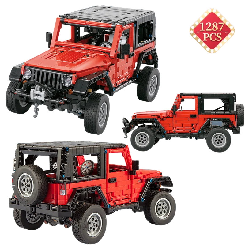 Off-Road Vehicle Model Building Setfor Adult Challenging, Car Building Toys Boys Aged 8 and Above, 1287 Pieces Bricks