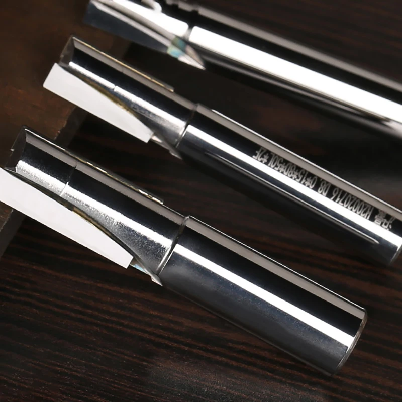 1 Pcs 6 "10" 12Mm Shank Polijsten Gratis Diamant (Pcd) dubbele Rand Frees Geschikt Voor Snijden Acryl Aluminium Onderdelen Tool