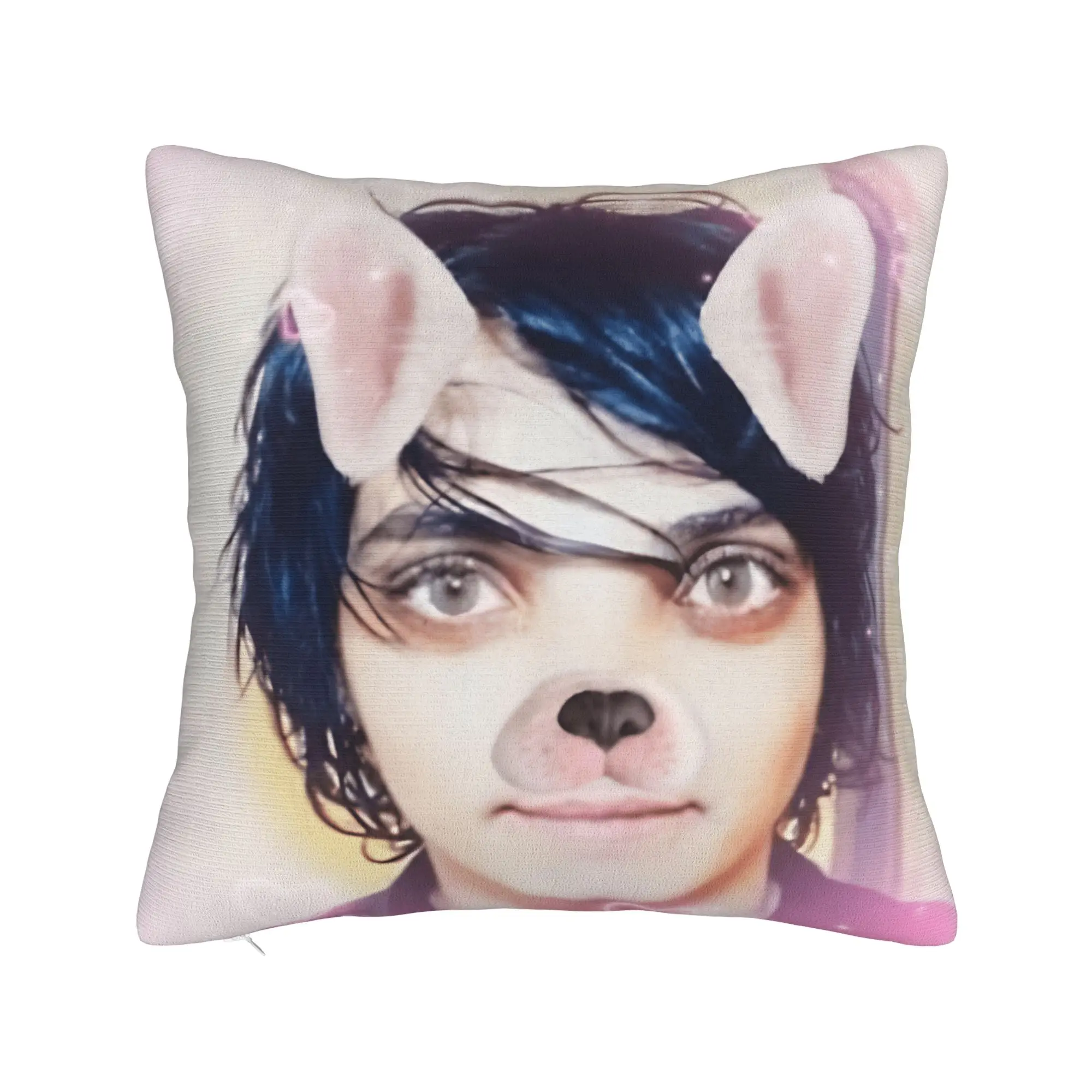 Kawaii Gerard Pillow Cover My Chemical Romance Vintage Pillow Case For Chair Sofa Home Decor Comfy Pillowcases Birthday Gift