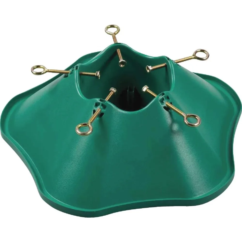 

Christmas Tree Stand for 6 Ft Trees Green Plastic Base with Stable Support