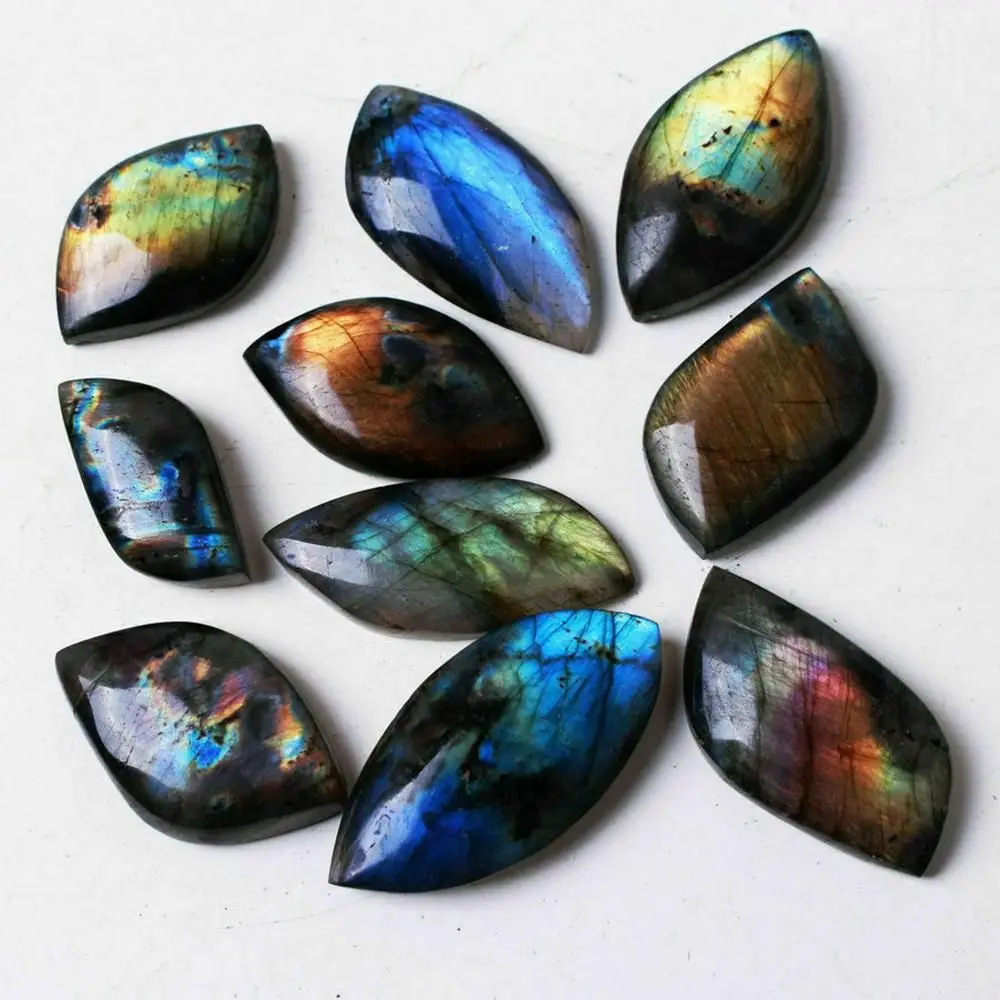 Polished Decoration Craft DIY Accessory From Madagascar Healing Stone Mineral Specimen Moonstone Pendants Natural Labradorite