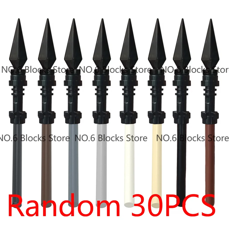 MOC Mittelalterliche Zubehörteile Bausteine Charakterteile Soldat Ritter Speer Axt Schwerter Helm Umhang Bogen Rüstung Bausteine Spielzeug S10