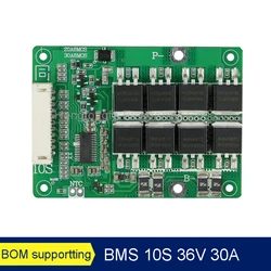 BMS 10S 36V 30A PCM PCB For 3.7V Lithium ion 18650 Battery Pack with Balance Function For E-bicycle Scooter Charging