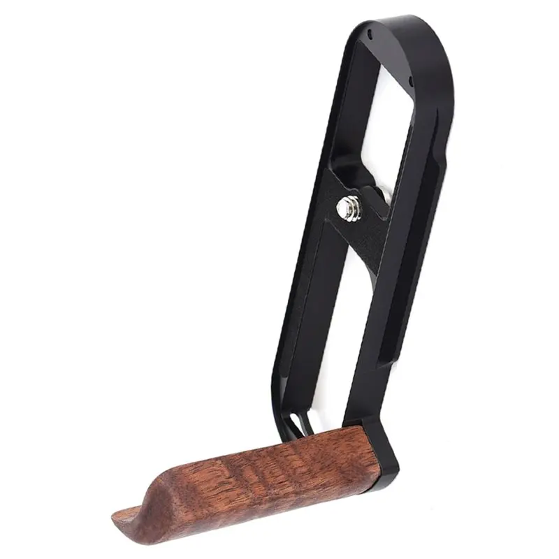 Y45A-For LEICA Q2 Q3 Camera Arca Tripod Bracket Hand Grip QR Plate Wooden Handle Wood Grip For LEICA Q2 And Q3 L Bracket