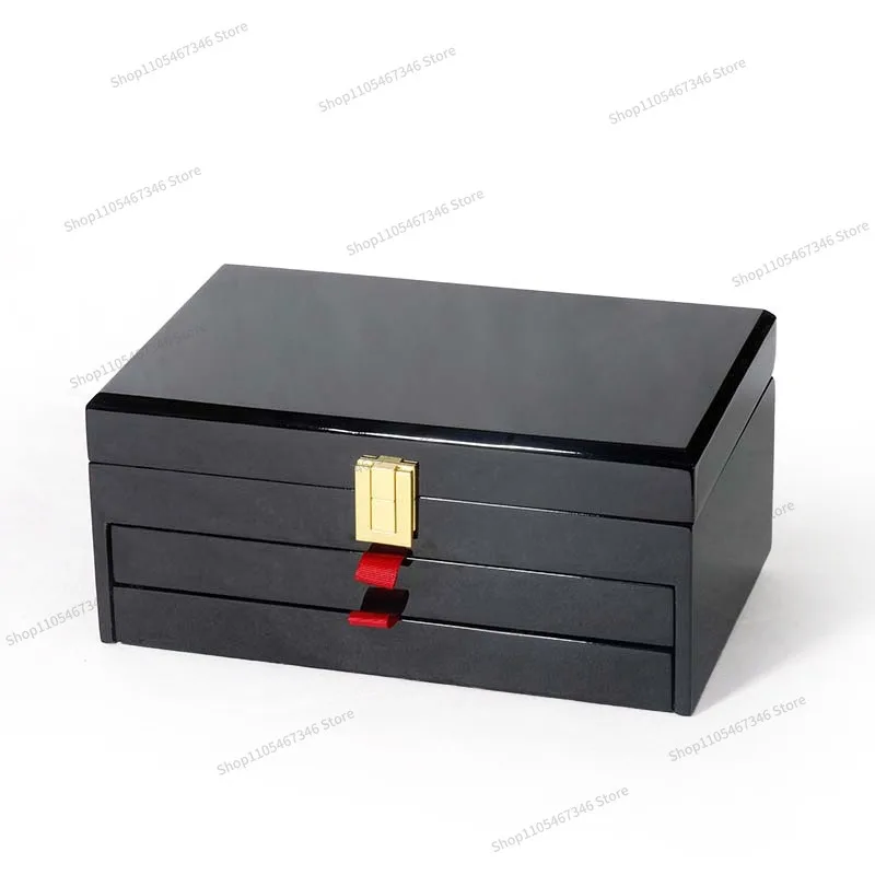 For Jewelry Storage Box, Multi-layer Large-capacity Jewelry Jadeite Necklace Jewelry Box Paint