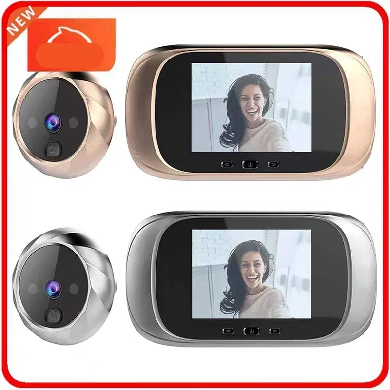 Digital Door Viewer Peephole Door Camera Doorbell 2.8-inch Night Vision Photo Shooting Digital Door Monitoring for Home Security