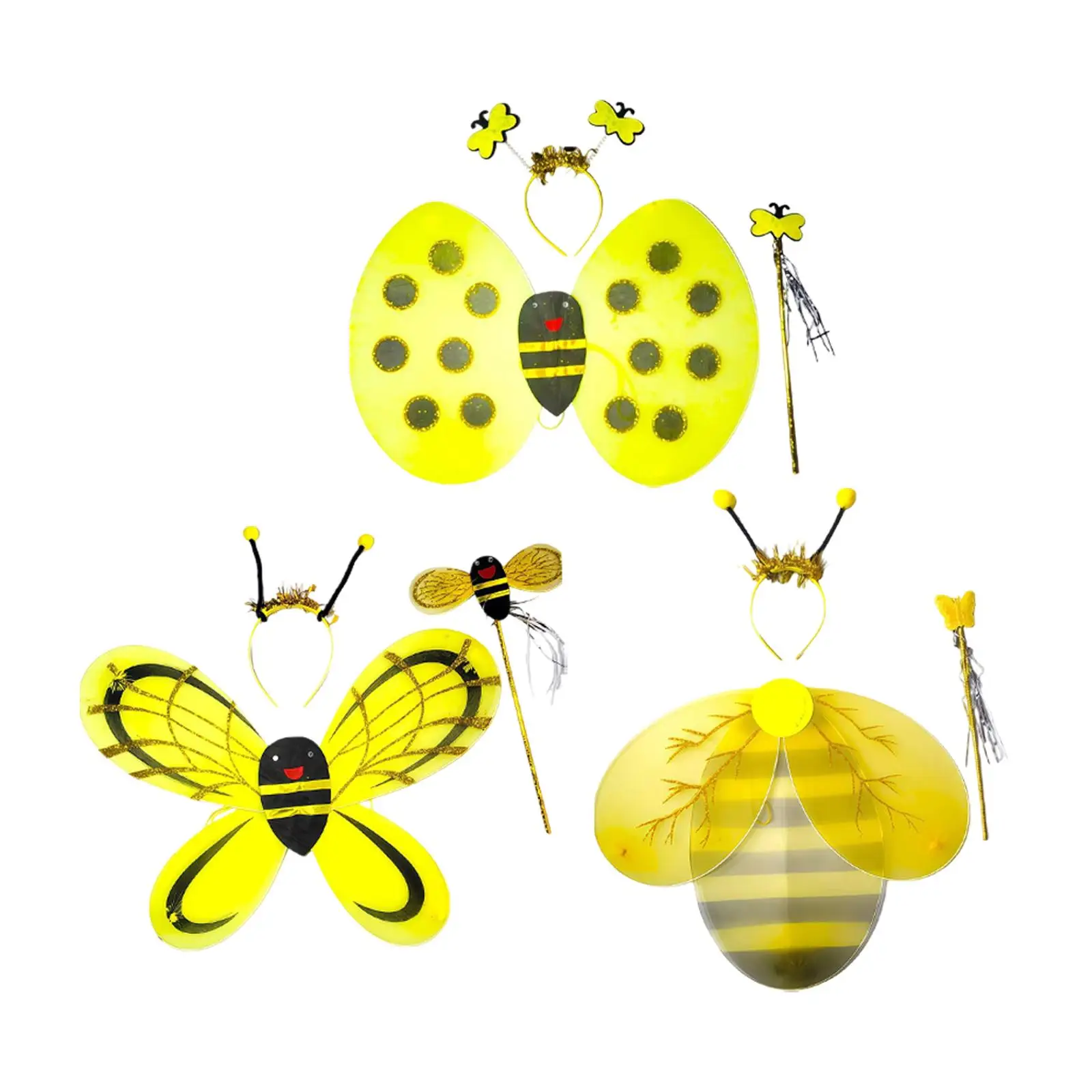 Disfraz de Abeja para Niños, Conjunto de Accesorios de Cosplay para Disfraces, para Sesiones de Fotos de Halloween, Carnaval y Actuaciones