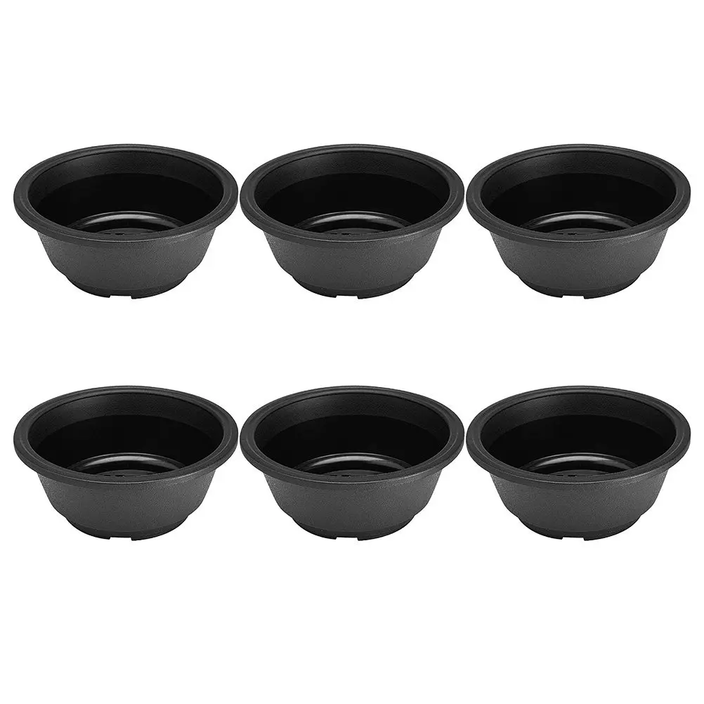 

Набор из 6 креативных горшков для суккулентов с полым основанием, пластиковые контейнеры для растений и цветов, декор для дома, сада, рабочего стола