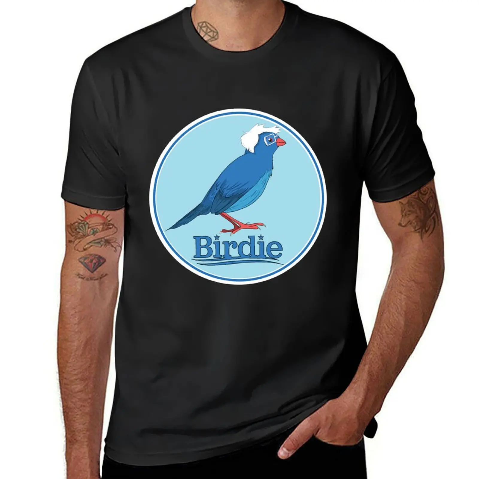 Birdie Sanders T-Shirt heavyweights summer tops Men's cotton t-shirt