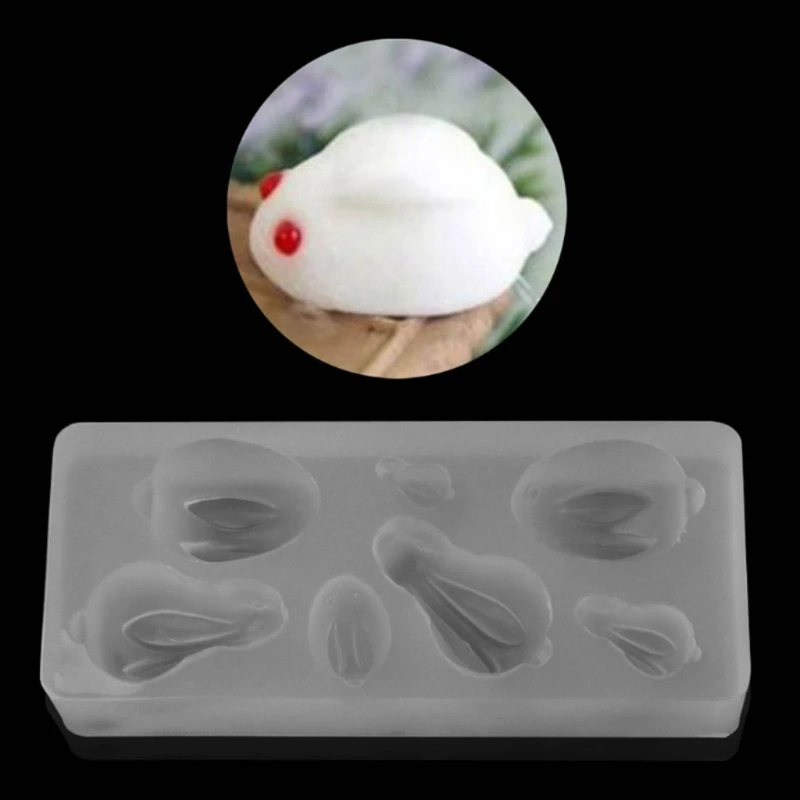 

Rabbit Shaped Silicone Mold Delicate and 3D Rabbit Decorations Making Mould for DIY Projects Enthusiasts