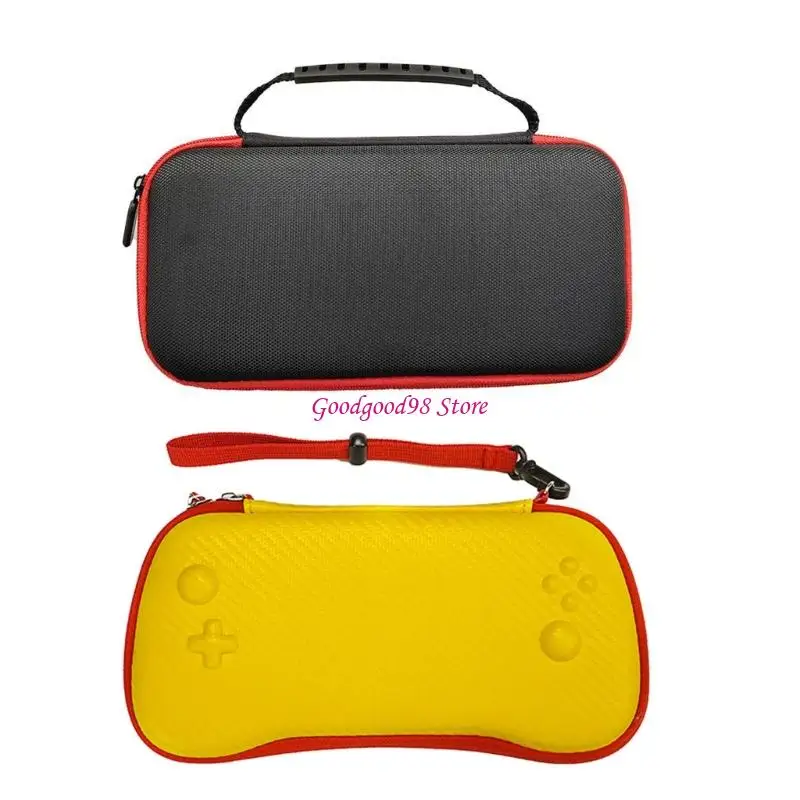 Handheld Gaming Console EVA Bag Scratchproof Storage Box for RG557 Protector Case with Lanyard Travel Carrying W8EC