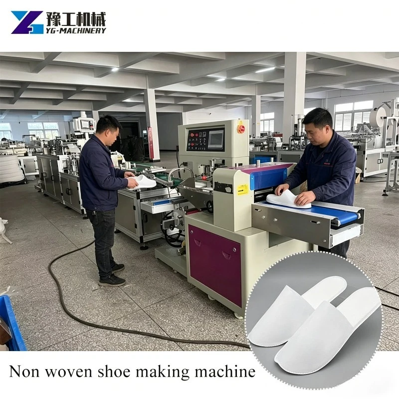 Energy Saving Automatic Slipper Making Machine Non-Woven Disposable Hotel Slipper Maker Low Noise Easy Operation 24 Months Warra