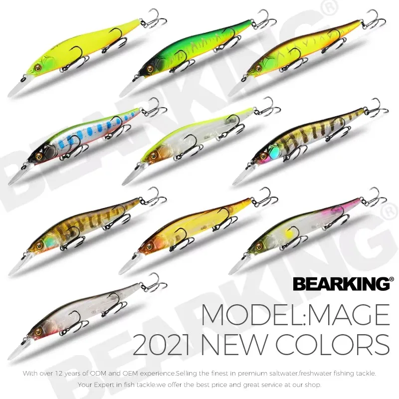 Bearking Professional Wobbler 110mm 14g Dive 1.8m SP Fishing Lures Artificial Bait Predator Tackle Jerkbaits For Pike And Bass view 6