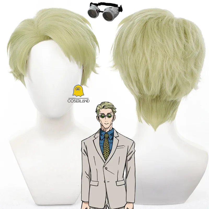 Novo 2025 kento nanami cosplay peruca anime curto cabelo loiro óculos de sol tóquio alta temporada 2 festa de halloween feminino masculino ❤ ❤ dd
