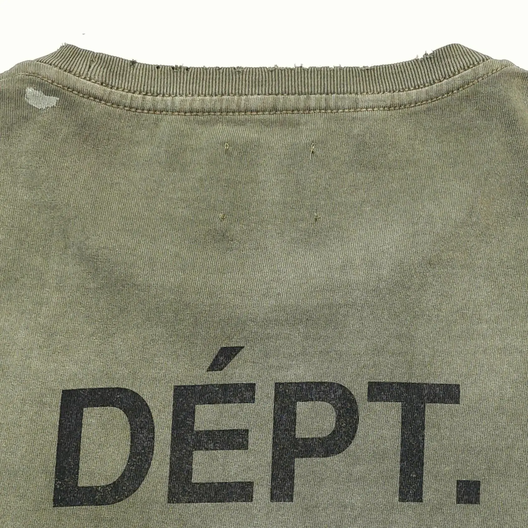Gallery Dept Vertical Letter Washing Water Spray Color Short Sleeve Tee