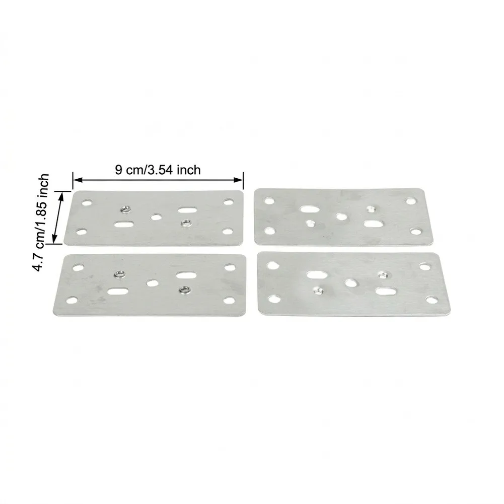 Brand New Practical Hinge Repair Plate Plate Tool Hinge Repair Side Plate Stainless Steel With Mounting Screws