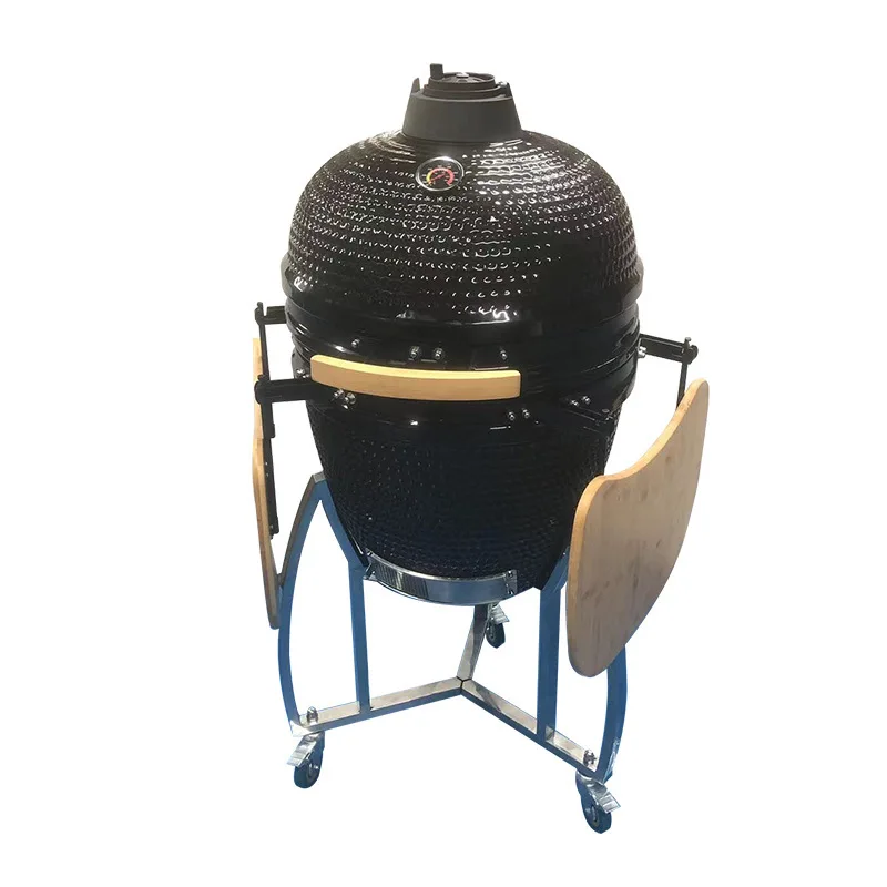 

31.49 - inch Outdoor Ceramic Grill BBQ Charcoal Smoker Round Ceramic Braising Grill American - style Charcoal Grill