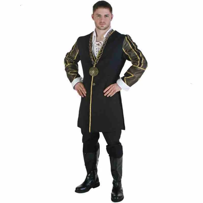 

Adult halloween carnival cosplay party sexy henry costume clothing England man's British King clothes anime